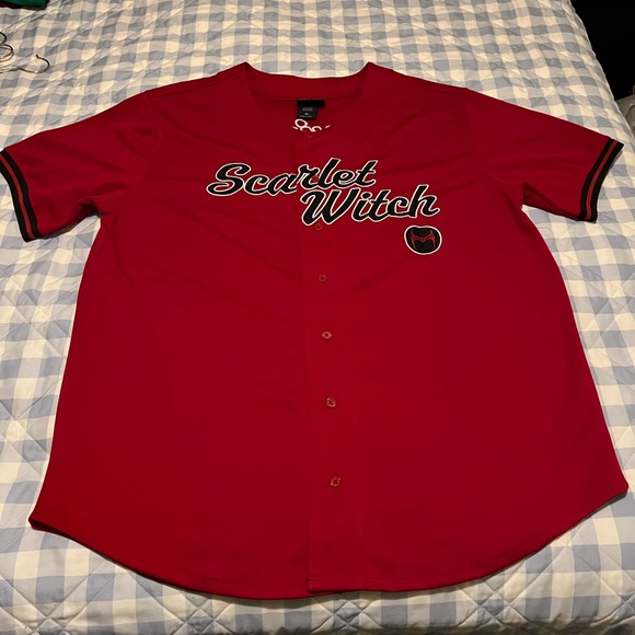 Marvel Scarlet Witch Maximoff baseball jersey - Picture 1 of 3